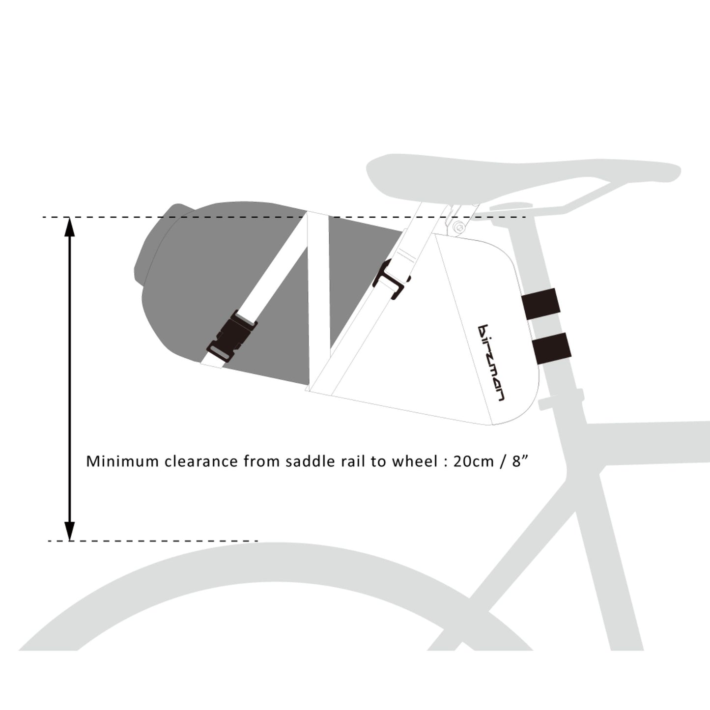 Birzman Packman Saddle Pack (with waterproof carrier)