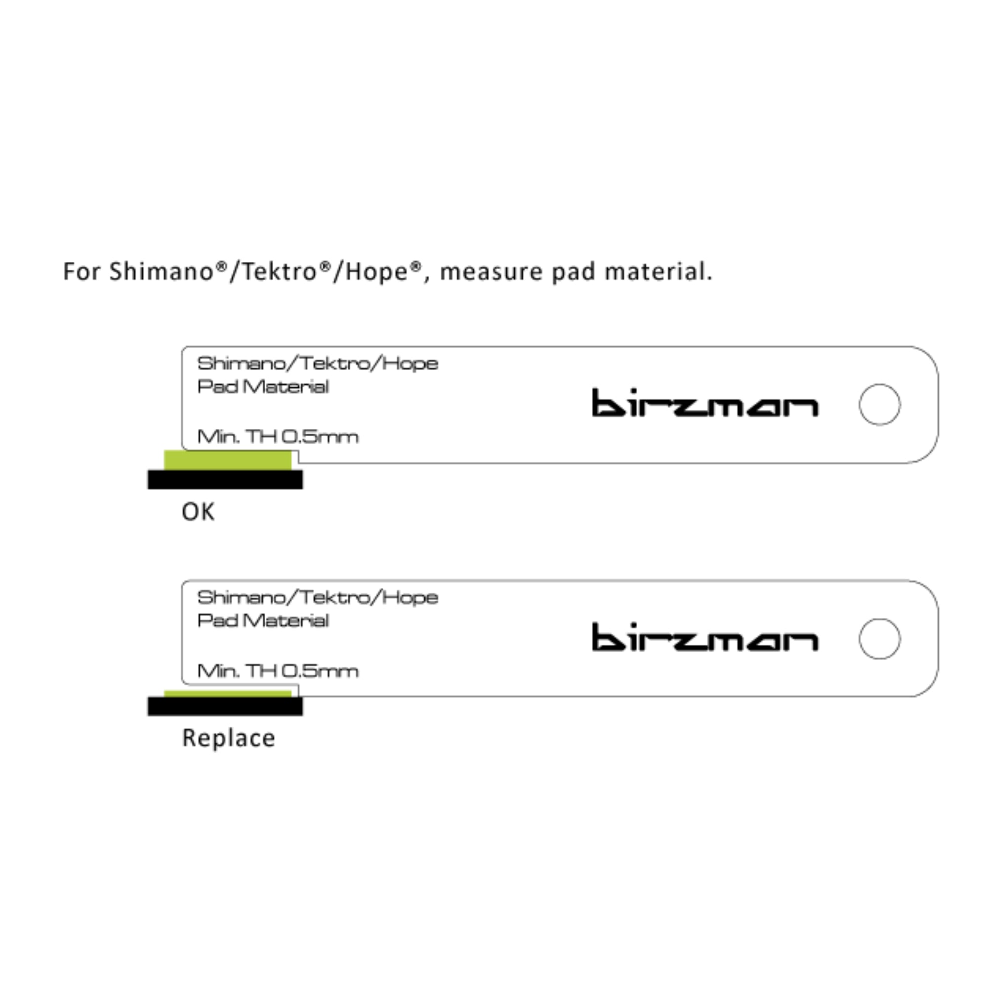 Birzman Brake Pad Wear Indicator