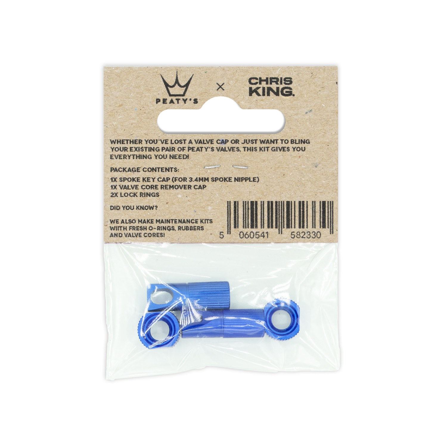 Peaty's x Chris King Tubeless Valve Accessory Kit Navy