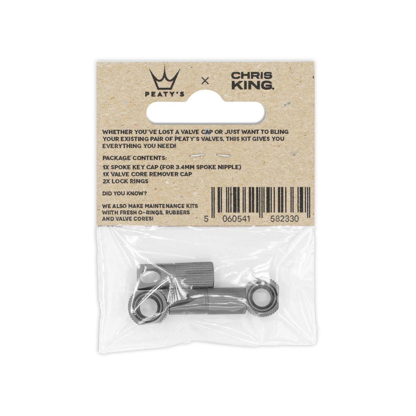 Peaty's x Chris King Tubeless Valve Accessory Kit Slate