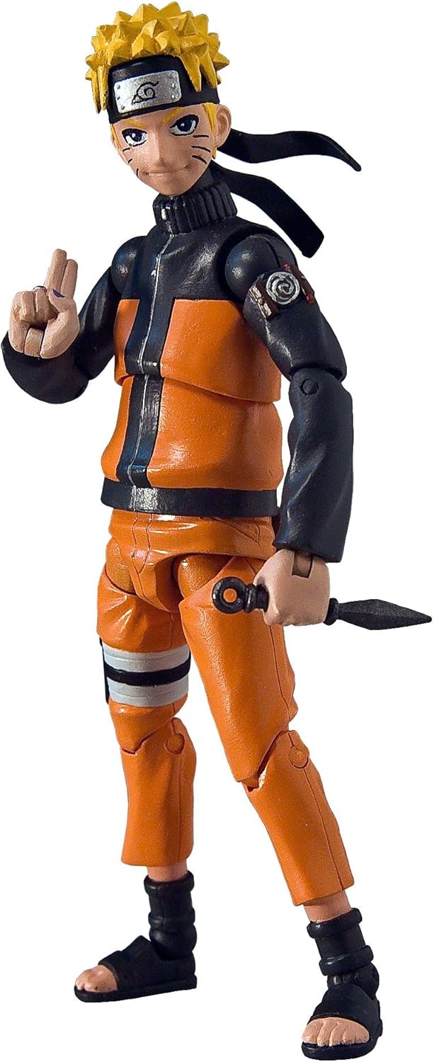 Toynami Naruto Shippuden 4 inch Poseable Figure Series 1 - Naruto Action Figure -10cm