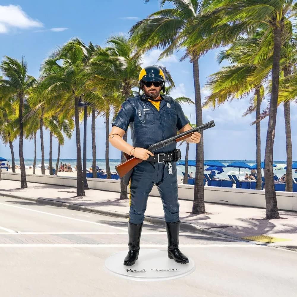 WILBUR WALSH Figure Action collectible actor BUD SPENCER - Movie "Crime Busters" - Height 18 cm