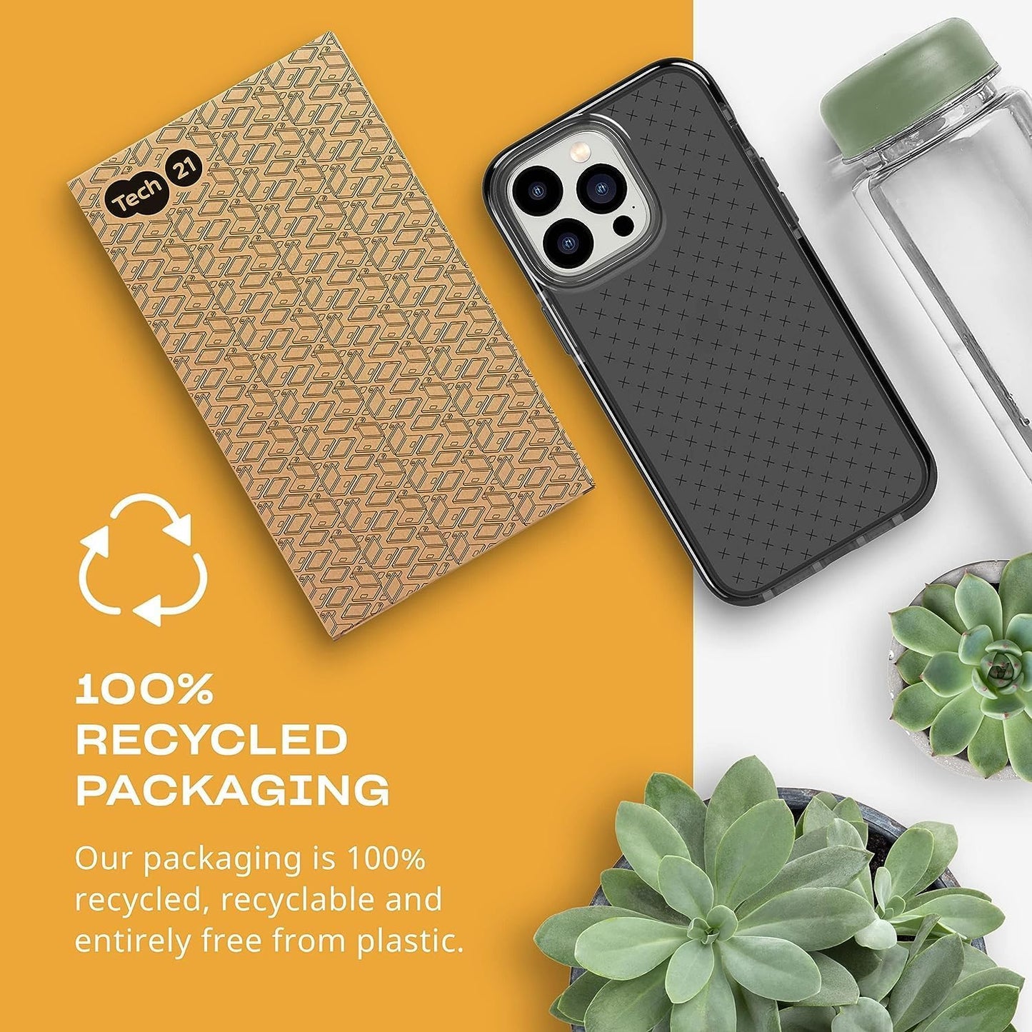 tech21 Evo Check mobile phone case 17 cm (6.7") Cover Black, Grey