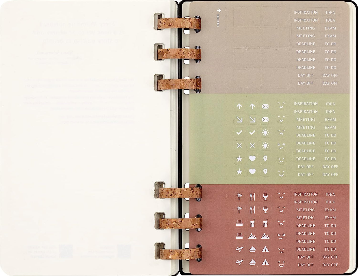 Moleskine Monthly and Weekly Spiral Agenda 12 Months 2024, Agenda 2024, Size Large 15x21, Hard Cover and Elastic Closure, Colour Black