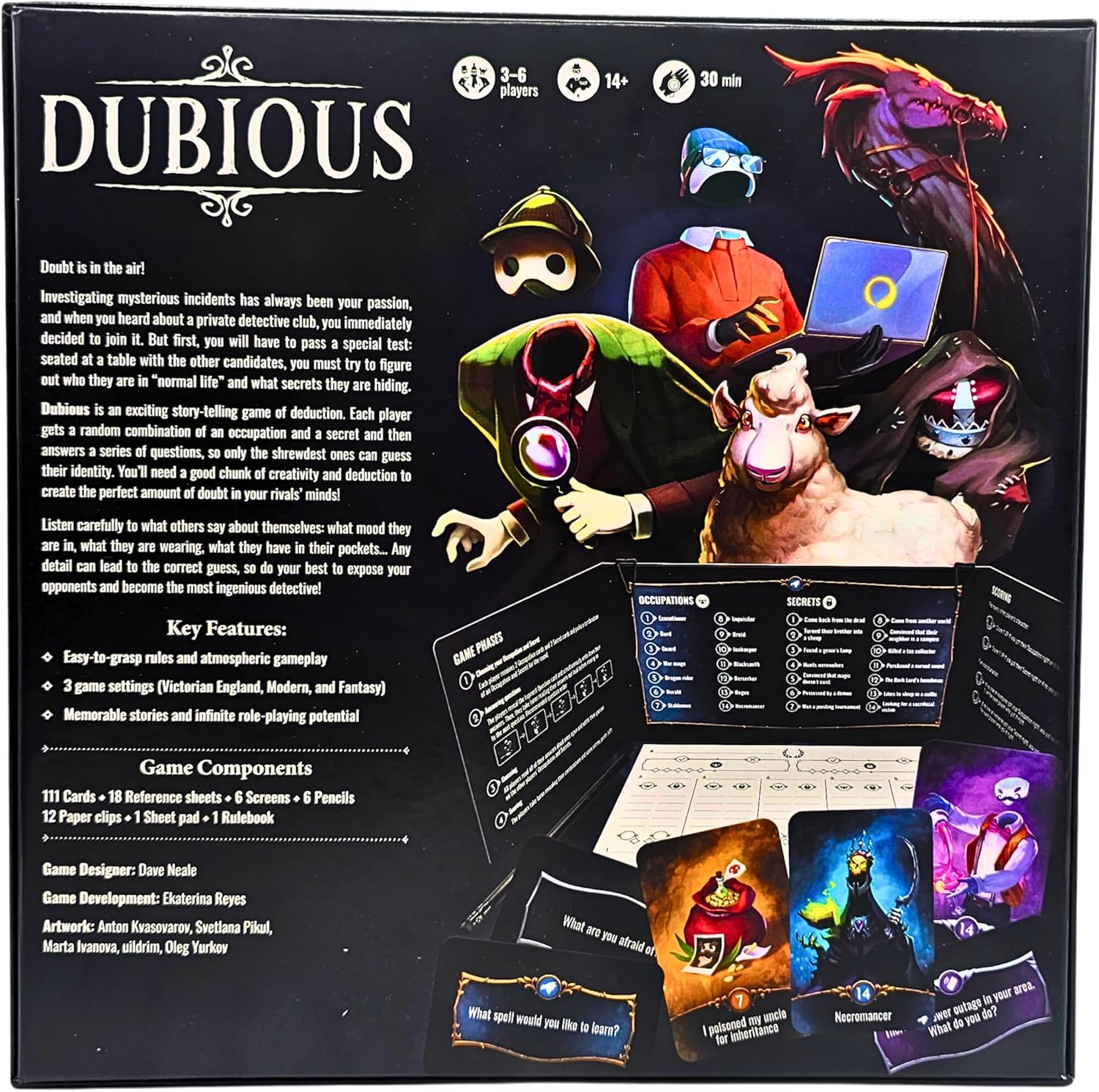 Arcane Wonders Dubious Card Game Engage in Exciting Deception & Deduction | Ideal Family Fun | High Replayability | Perfect for Party Game Nights