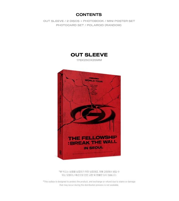 DVD ATEEZ - World Tour The Fellowship: Break The Wall in Seoul Koreanische Version *Code 1,3,4,5,6 (japanische Untertitel)