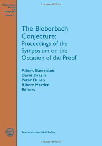 The Bieberbach Conjecture