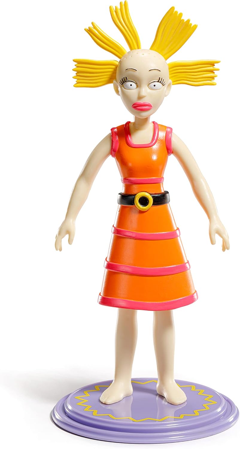 BendyFigs The Noble Collection Rugrats Cynthia - Noble Toys 16 cm buigbare Posable Collectible Pop Figure met Stand en Mini Accessory