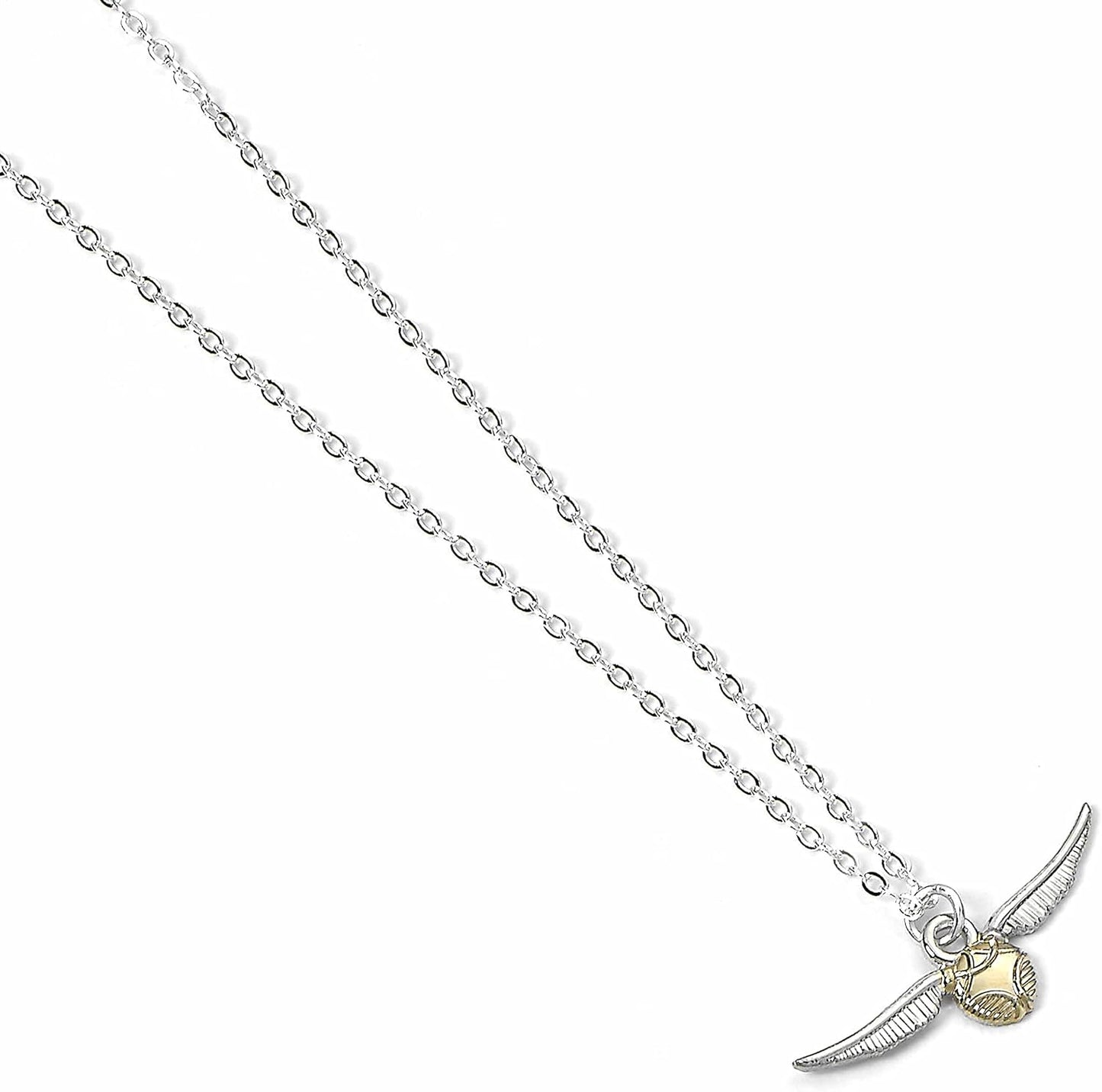 Harry Potter Official Golden Snitch Link Chain Necklace by The Carat Shop