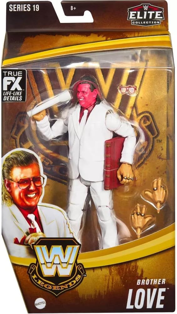 WWE Elite Collection Brother Love Wrestling Action Figure Legends Mattel Series 19