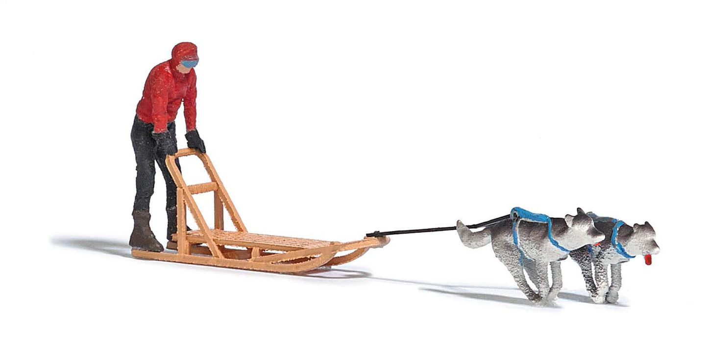 Busch - A-set: Hundeschlitten 1 H0