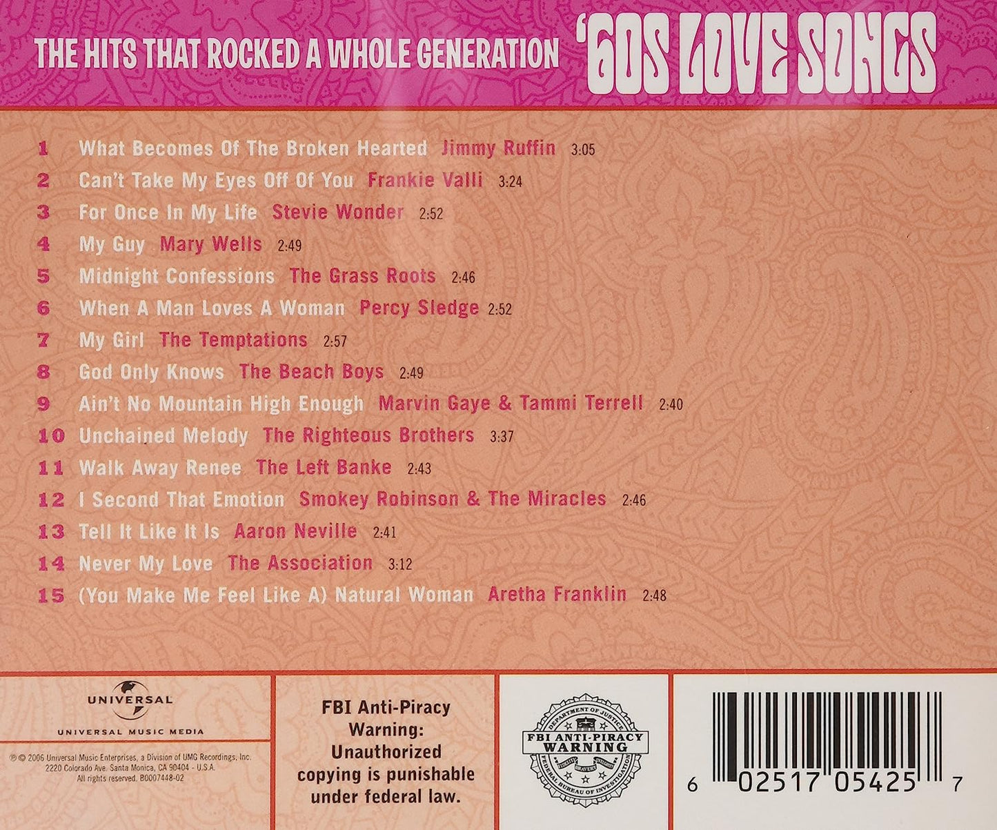Classic Sixties Collection -60`S Love Songs