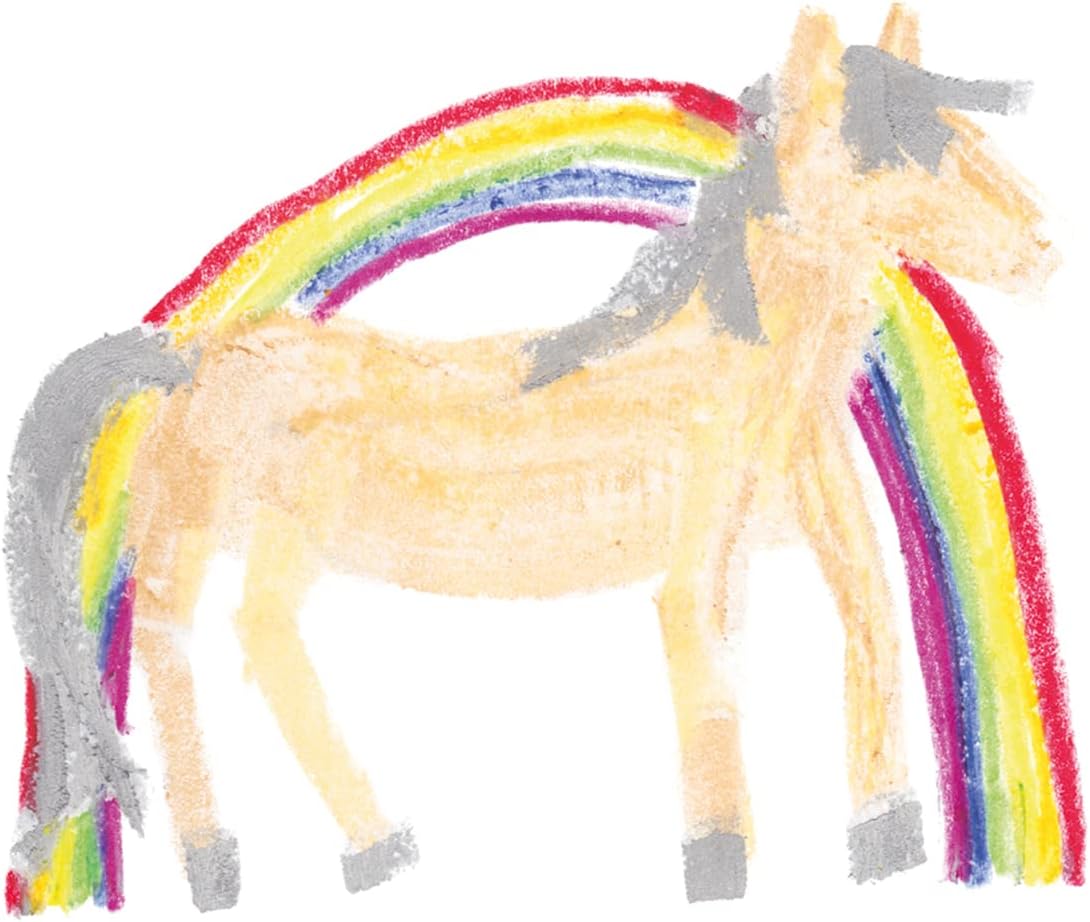 Stockmar Wax Crayons - Anniversary Rainbow Edition with 6 Colourful Colouring Pencils and 2 Blocks of Wax, Packed in a Practical Tin Case, Ideal for Nursery, Suitable for Children from 3 Years