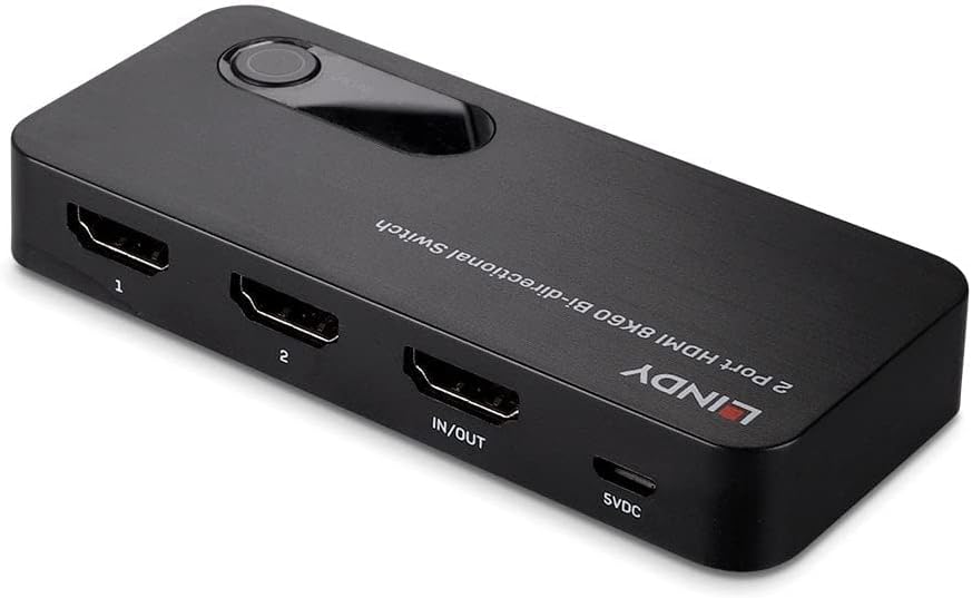 LINDY SW HDMI 2.1 2x1 1x2 Bi 8K60 HDR bk 38339