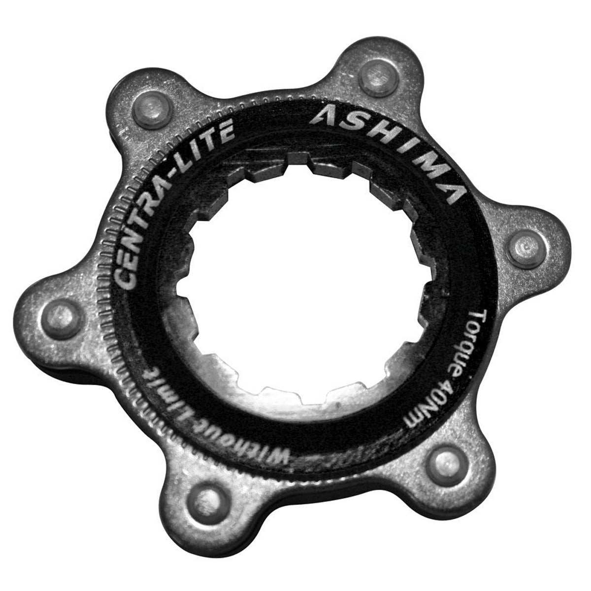 Ashima Ultra Light Centre Lock Hub Adaptor Black Black