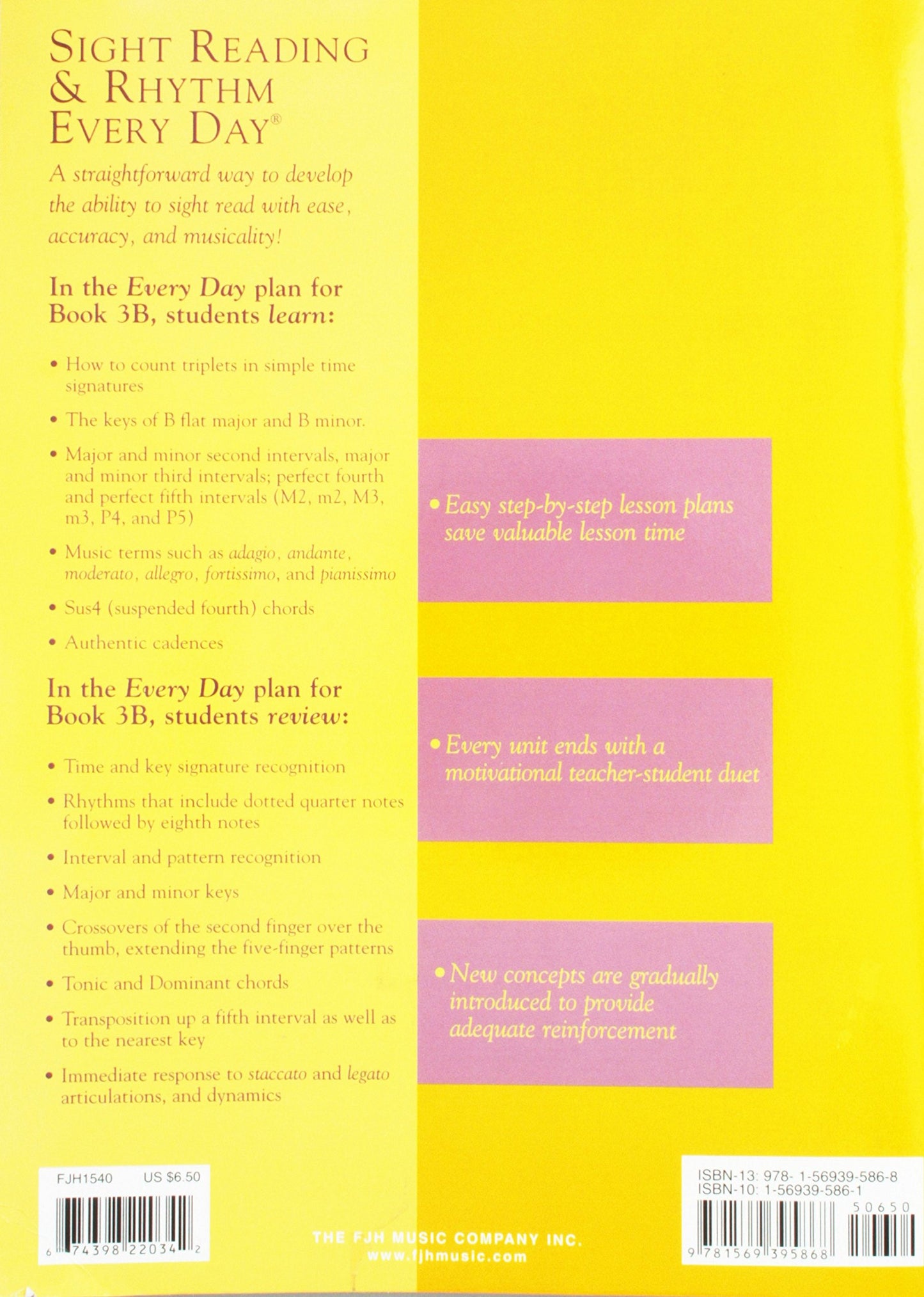 Sight Reading and Rhythm Every Day - Book 3B