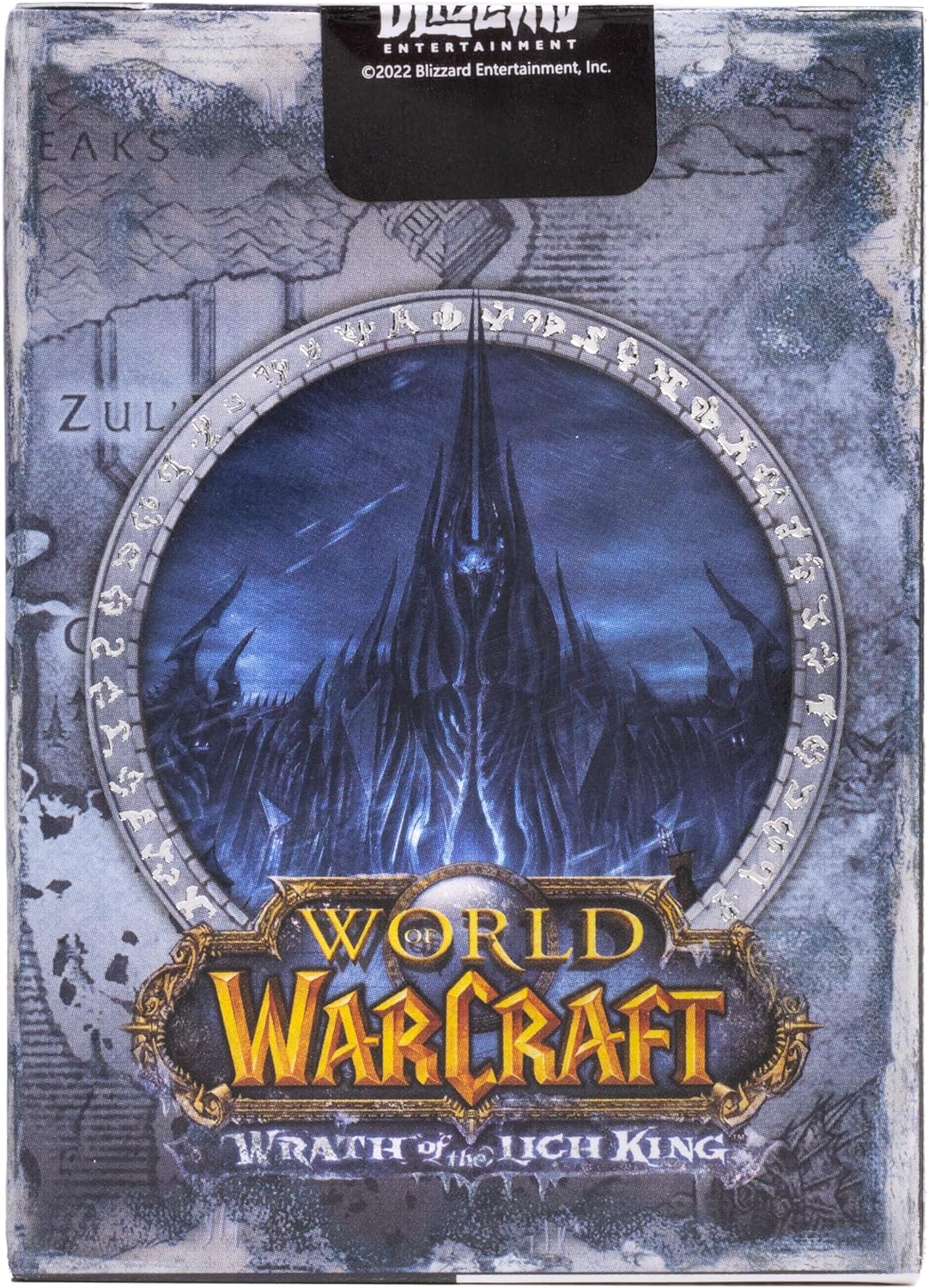 Bicycle World of Warcraft Wrath of The Lich King - Jeu de 54 Cartes à Jouer - Collection Ultimates - Magie/Carte Magie