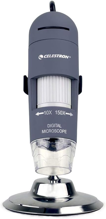Celestron Deluxe Capture Your Discoveries 44302-C Digital Handheld Microscope, Grey Deluxe, HandDevice, new