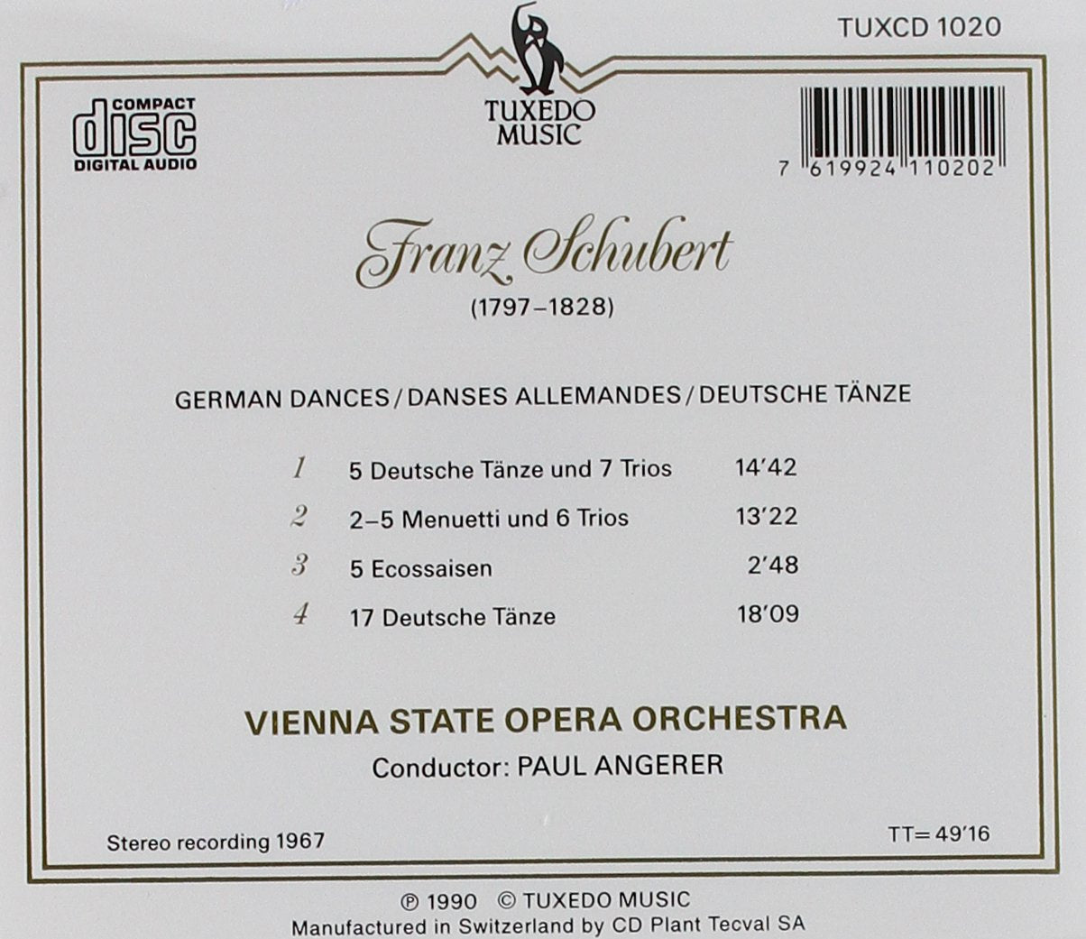 Schubert: German Dances & Trio