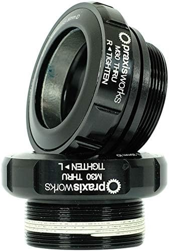 Praxis Black PEDALIER M30 Thru BSA 68/73mm for LYFT 68-4201, Adults Unisex, Standard