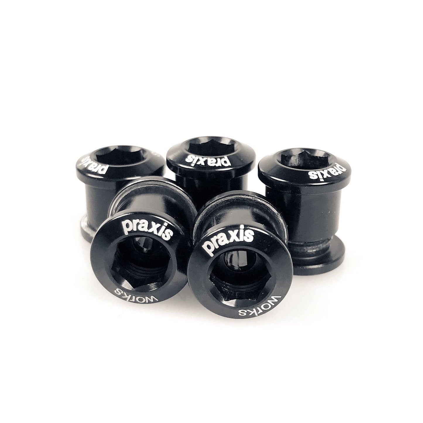 Praxis SPARE Chainring Bolts Alloy Black (5 pack