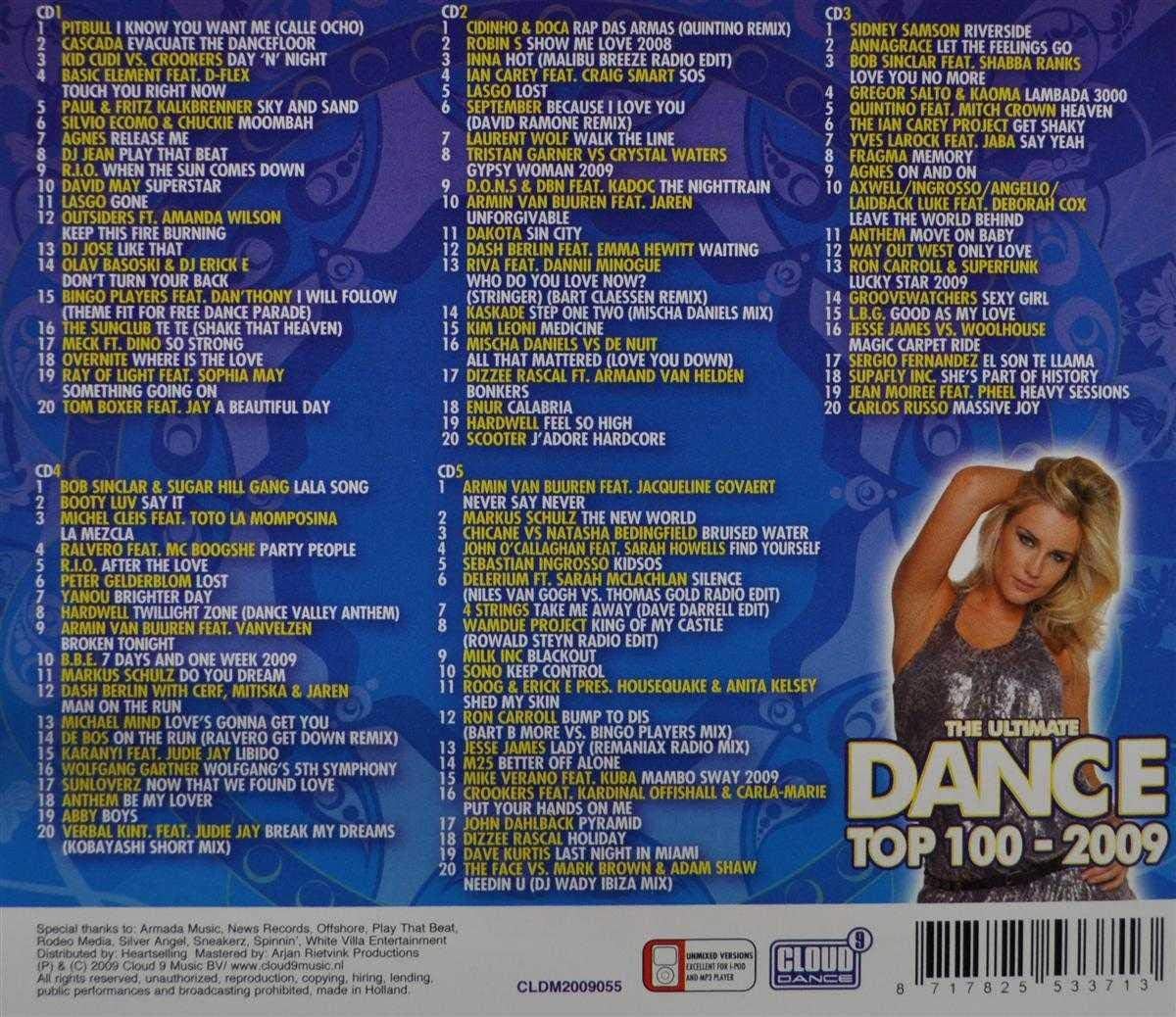 Various Artists - The Ultimate Dance Top 100 - 2009 (5 CD)