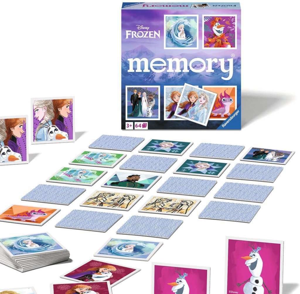 Ravensburger - 20890 - Disney Frozen Memory®, het klassieke spel voor alle Frozen-fans, memorygame voor 2-8 spelers van 3 jaar en ouder