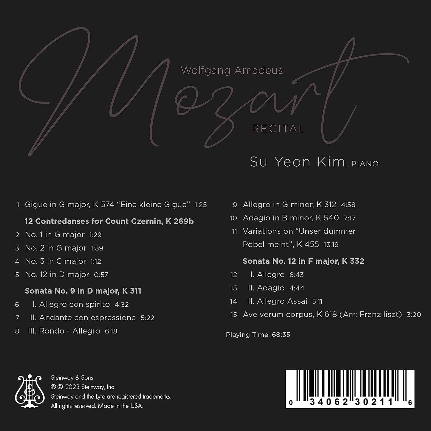 Su Yeon Kim: Mozart Recital
