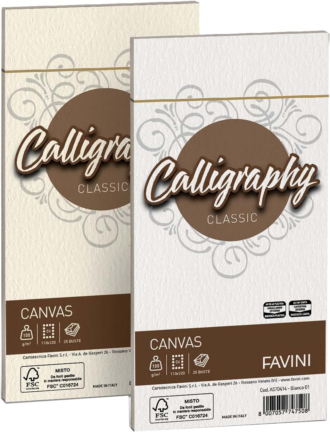 FAVINI Calligraphy A570414 Rough Canvas