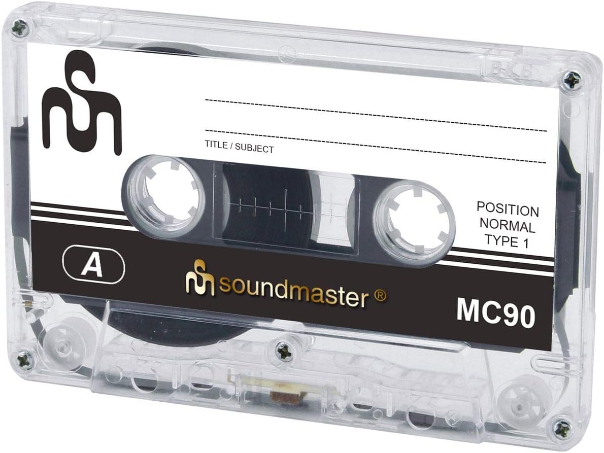 Soundmaster: Cassette Tapes 90 Minutes, Bundle Packaging (5 Pieces)