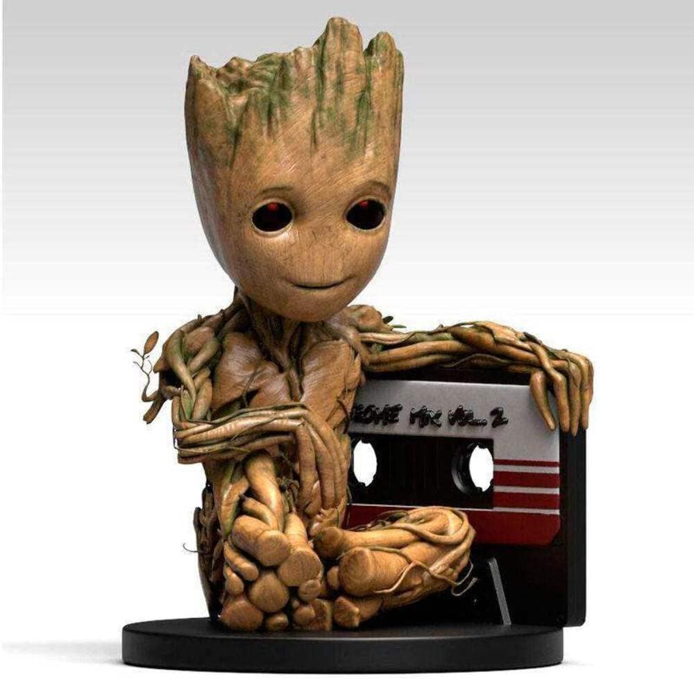 Marvel Deluxe Mega Baby Groot Money Box Black/Brown Printed PVC Gift Boxed