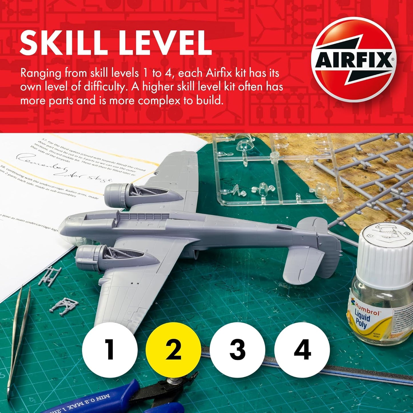 Airfix A04057A Hawker Siddeley Harrier GR.1/AV-8A Model Making Kit