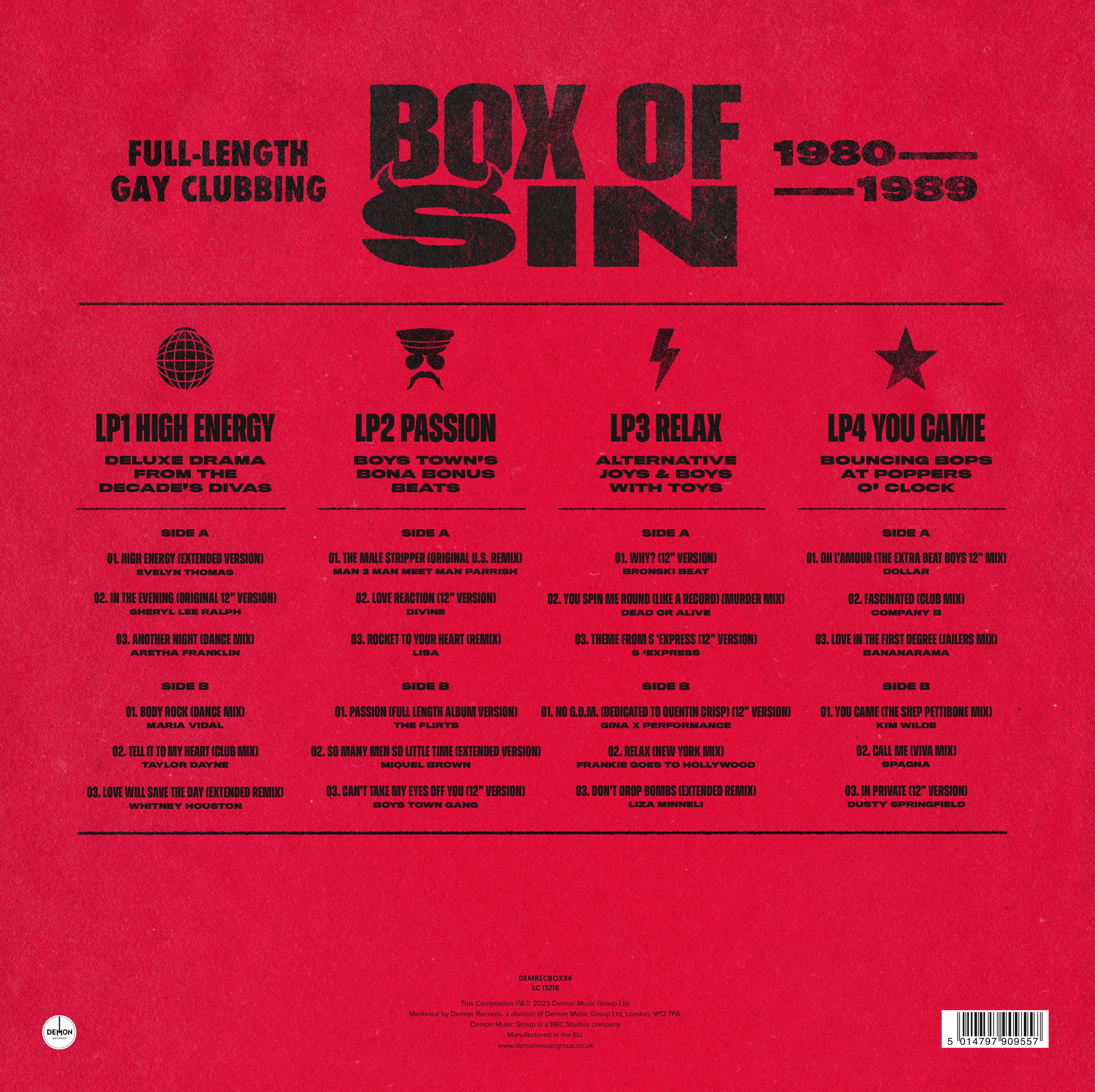 Disco Discharge Presents Box of Sin