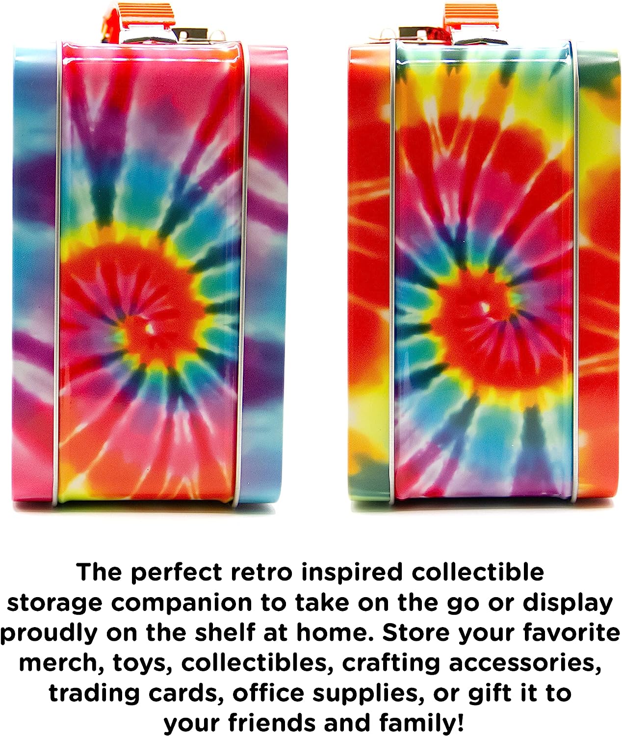 AQUARIUS Woodstock Fun Box - Sturdy Tin Storage Box with Plastic Handle & Embossed Front Cover - Officially Licensed Woodstock Merchandise & Collectible Gift for Kids, Teens & Adults
