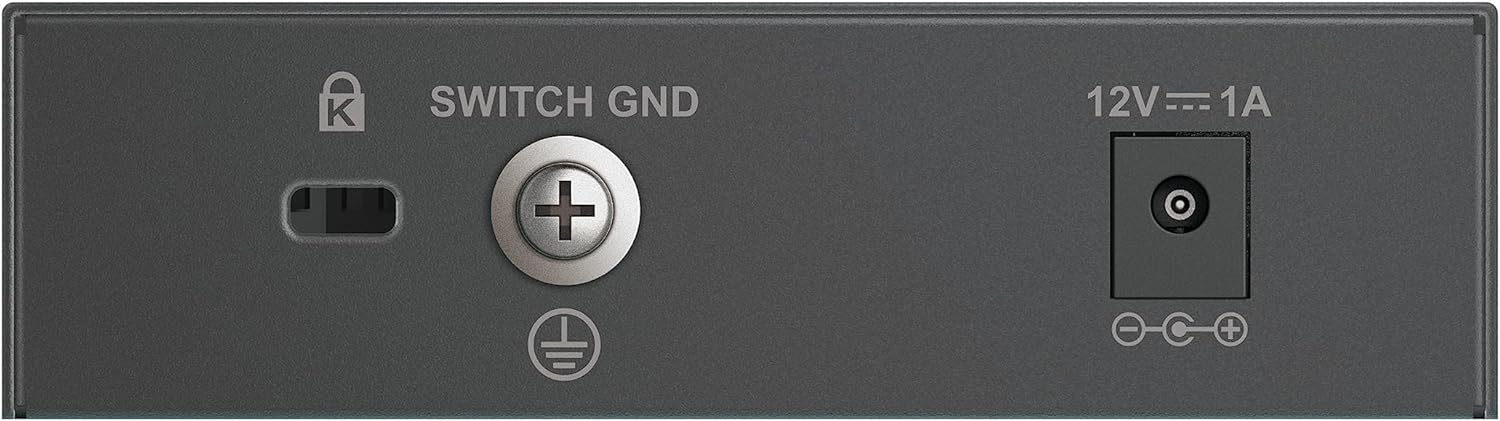 D-Link DMS-105 5-Port 2.5G Multi-Gigabit Unmanaged Desktop Switch with five 2.5 Gigabit Ports, Fanless, Low Profile, Compact, Metal Housing, QoS, Plug and Play