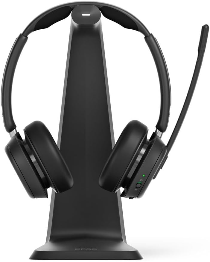 EPOS Impact 1061, Beidseitiges Bluetooth-Headset INCL. Kontaktloser Ladestation