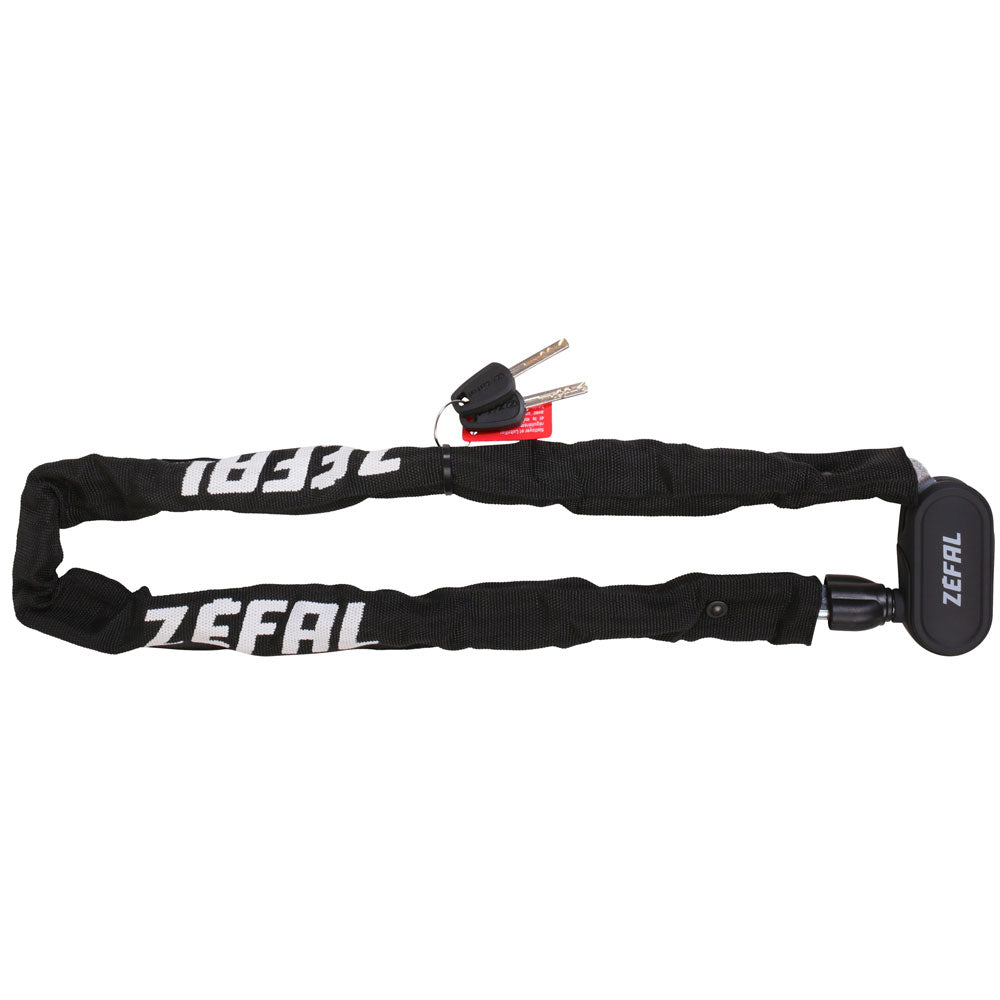 ZEFAL K-Traz - Chaîne Antivol Vélo à Clé - Cadenas Chaîne Vélo / Vélo Électrique / Moto / Trottinette - Mailles en Acier