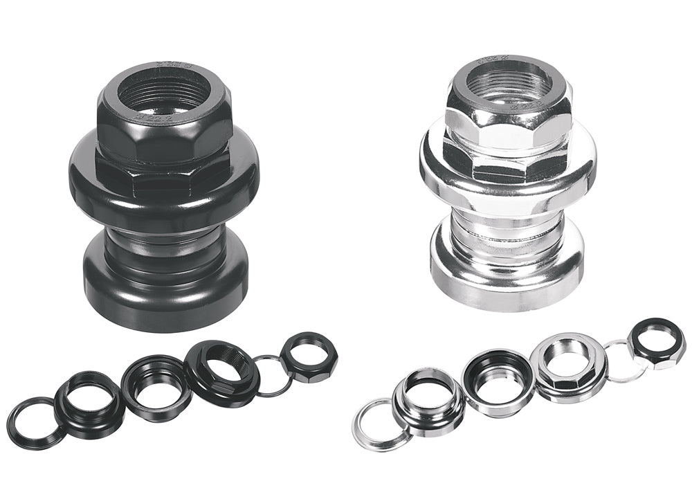 ergotec: 1" Threaded Steel Headset-SILVER -1"