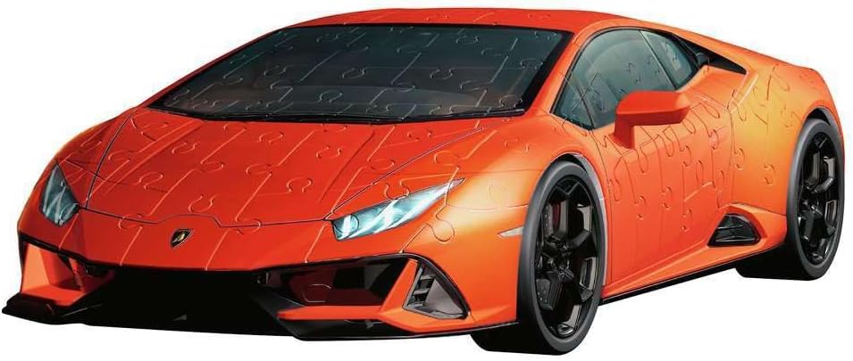 Ravensburger - Puzzle 3D Adultos Lamborghini Huracán EVO Rojo | Maquetas para Construir Adultos Coches 156 Piezas | Maquetas de Coches Deportivos | Maquetas Coche para Montar