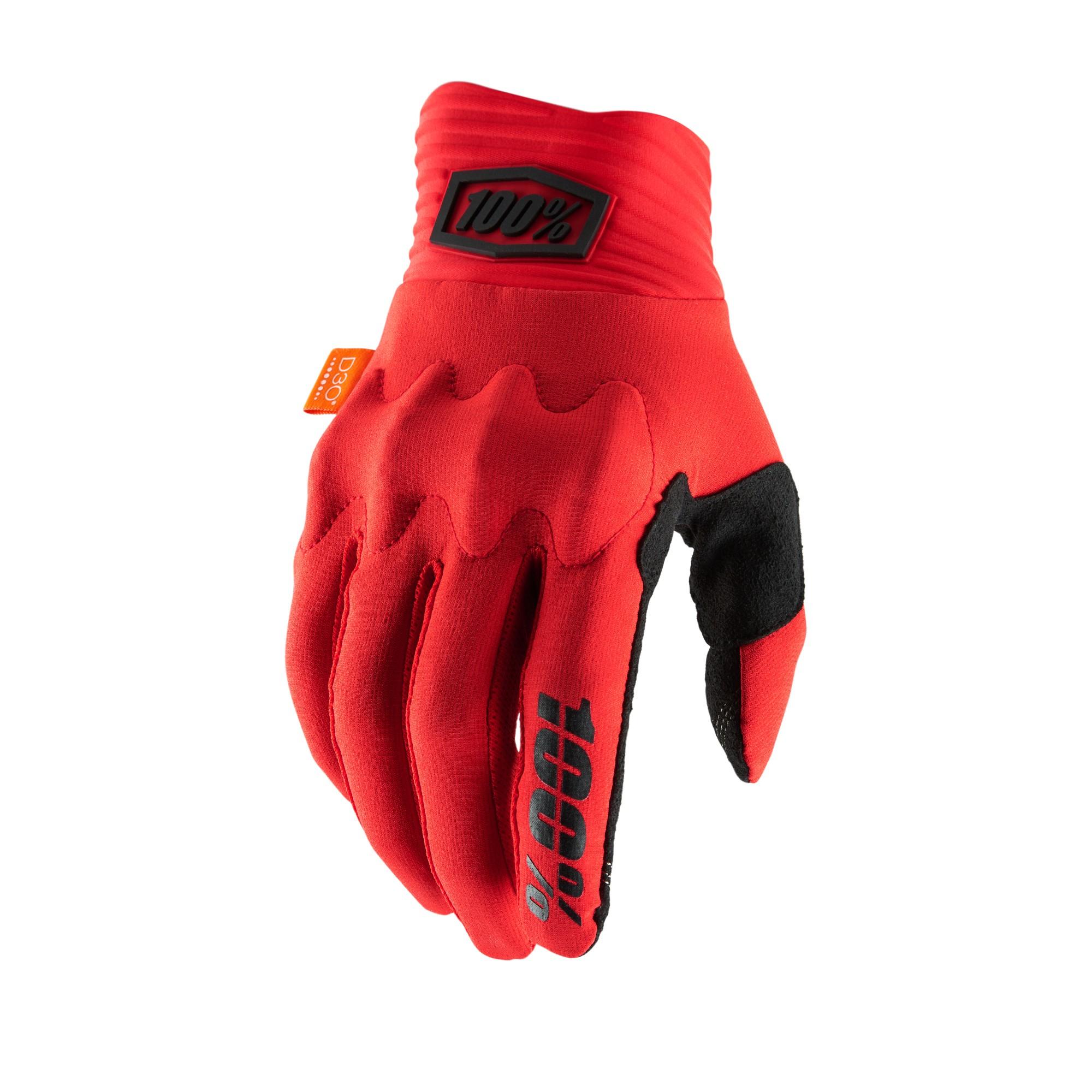 100% Cognito D30 Glove Red / Black L