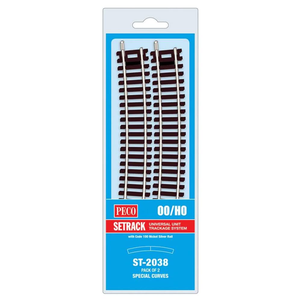 Peco St-2038 Setrack Special Curve Track For Use With Y Turnout