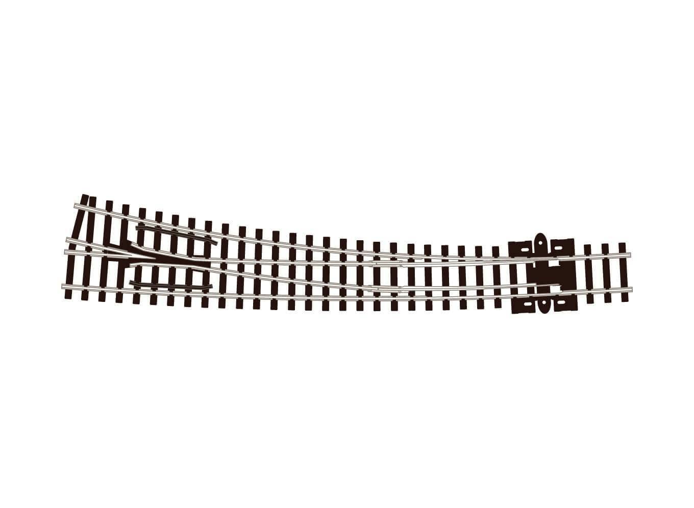 Peco SL-386 Curved Right Hand Point N Gauge