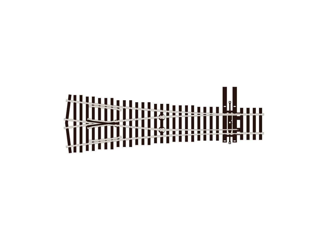 Peco SL-8348 HO Code 83 Y No.4 Wye Turnout Insulfrog