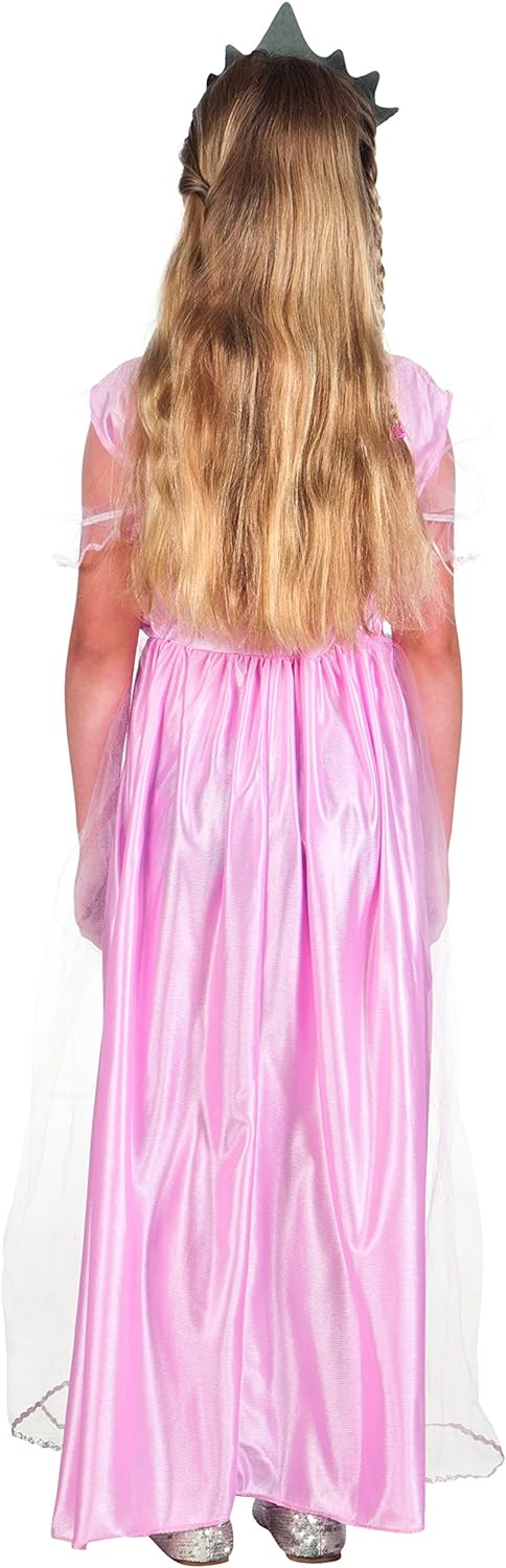 Boland 10107185 BOL82212 82212 Princess of The Evening Costume Girl Pink 7-9 Years, Rose