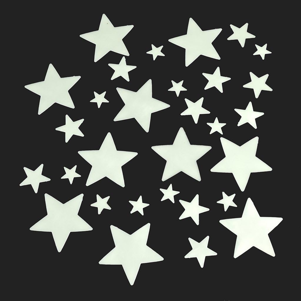 Glow in The Dark - Sterren - Doosje met 30 stuks