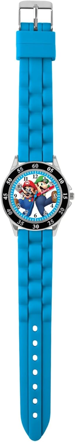 Nintendo Mario Blue Time Teacher Watch GSM3044