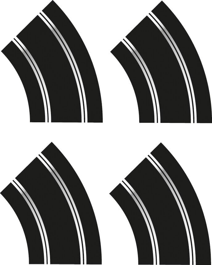 Scalextric C8196 Scalextric R2 Curve *8 Track Extension Pack - Replaces C8556 once sold out Acessories - Track & Track Accessories