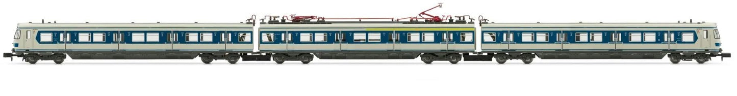 DB EMU Elektrolokomotive Klasse 420, 3 Stück, grau-blau lackiert, 2 Dachstromabnehmer, Ep. IV
