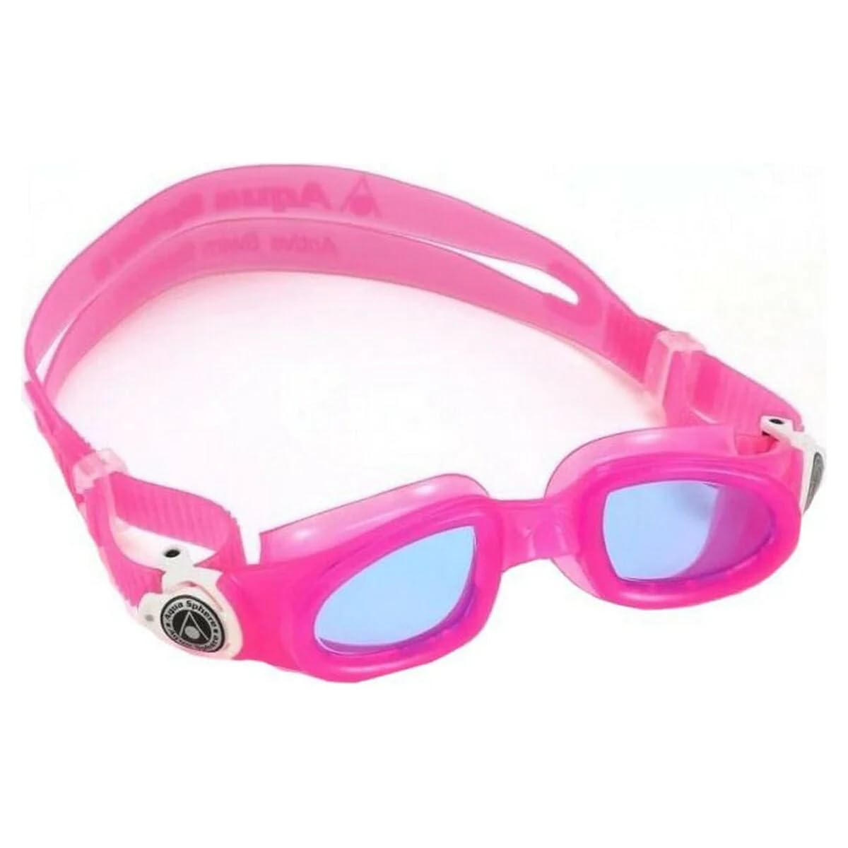 Aquasphere Kids' Moby Swimming Goggle Pink & White/Blue Lens