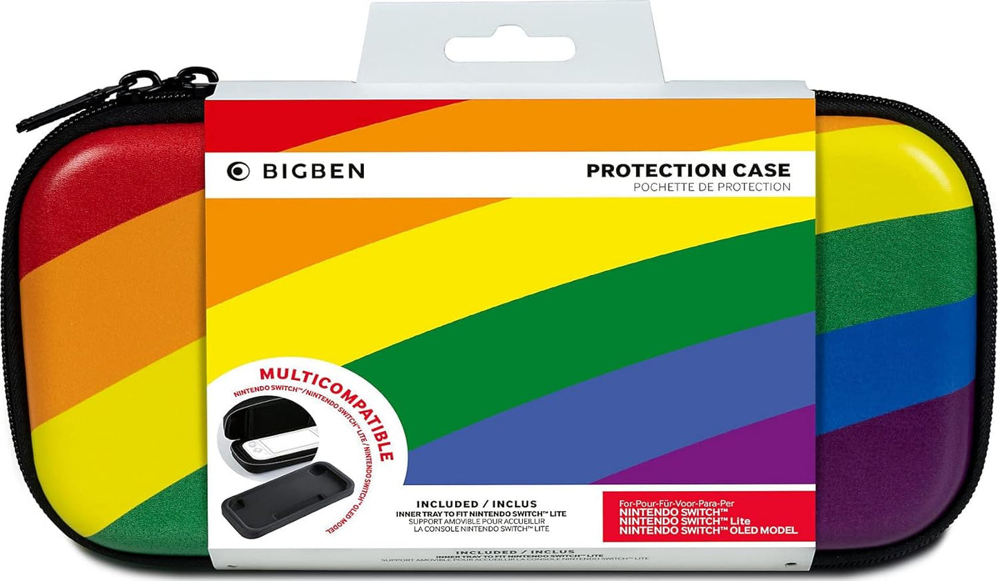 Nacon - Hard Carry case for Nintendo Switch - Rainbow Flag, Rainbow Flag, Funda Nintendo Switch, Flag Rainbow